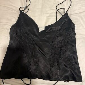 NWOT l’academie lace black cami size small